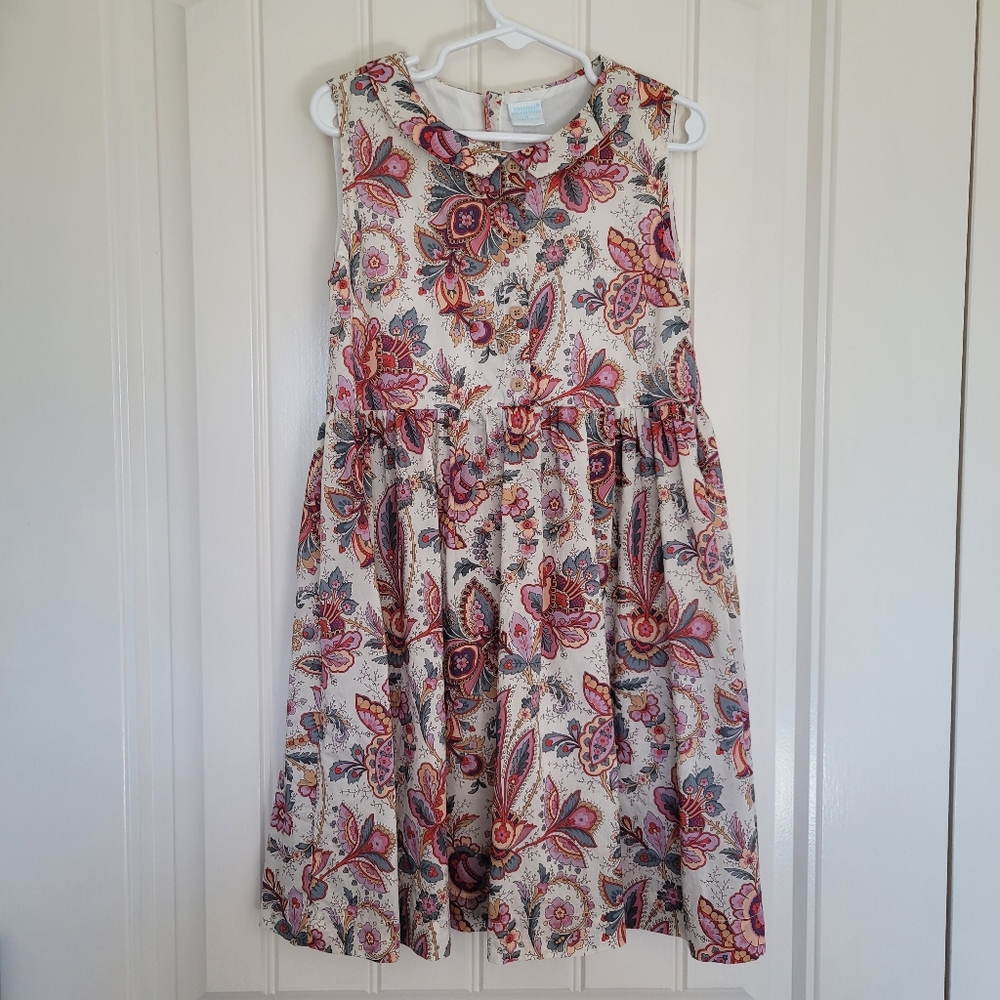 Edgehill collection fall liberty fabric peter pan collar sleeveless dres…
